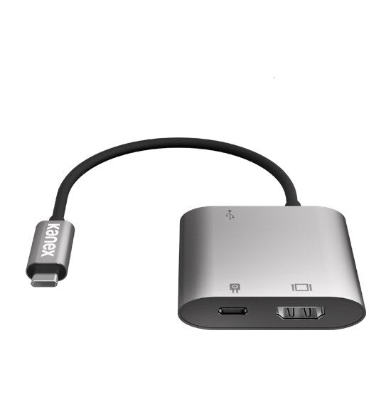 Adaptador Kanex Usb-C Multimedia Hdmi, Usb And Usb-C Port  Plata