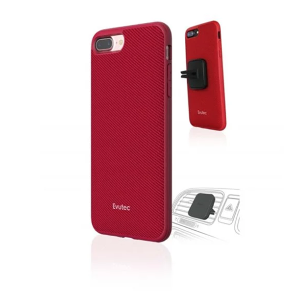 Case Evutec Para iPhone 6 Plus/6s Plus/7 Plus/8 Plus - Rojo