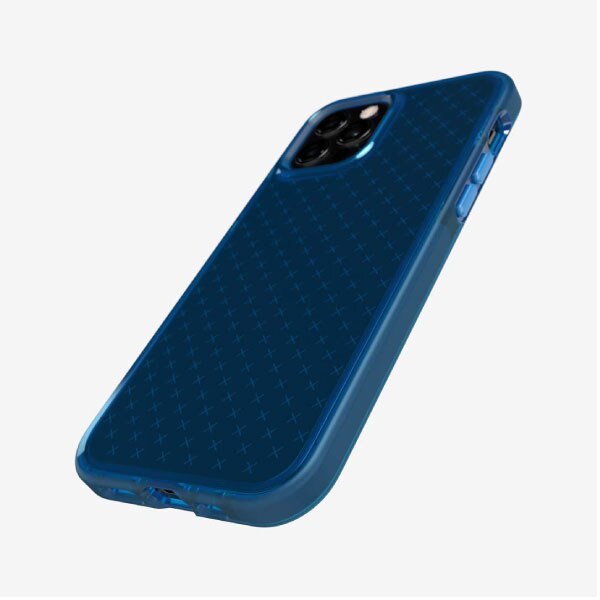 Case TECH21 EVO CHECK Para iPhone 12 - Azul Clasico