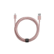 Native Union Cable Trenzado Belt Lightning 3m - Rosa