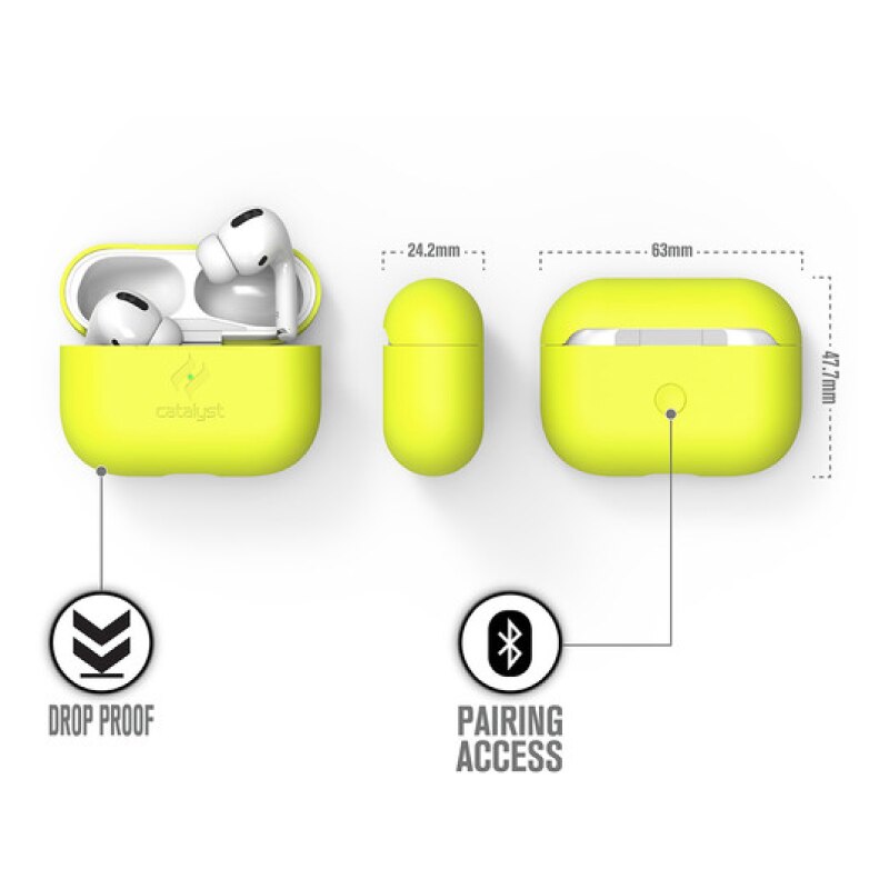 Case CATALYST SLIM Para Airpods Pro -  Amarillo Neón