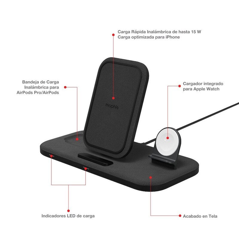 Charging Stand Cargador Inalambrico Iphone 11 Apple Mophie Base De