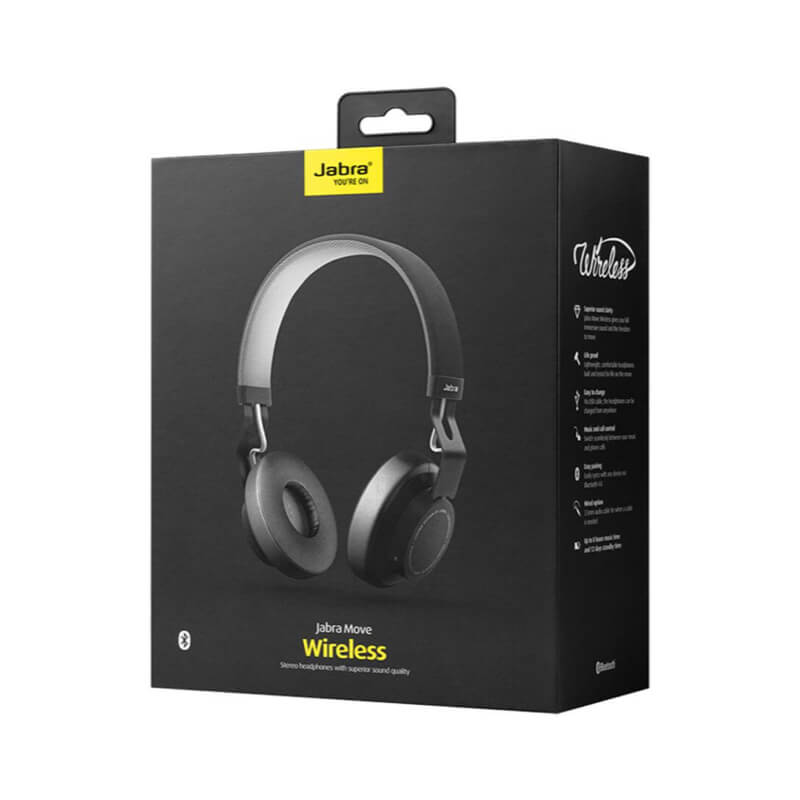 Audífonos Jabra Move Coal On Ear BT - Negro