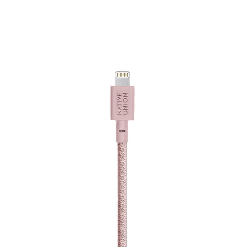 Native Union Cable Trenzado Belt Lightning 1.2m - Rosa