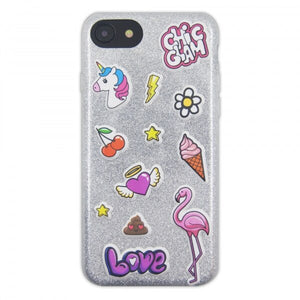 Case Puffy Stickers iPhone 6, 6s, 7 y 8 Chic