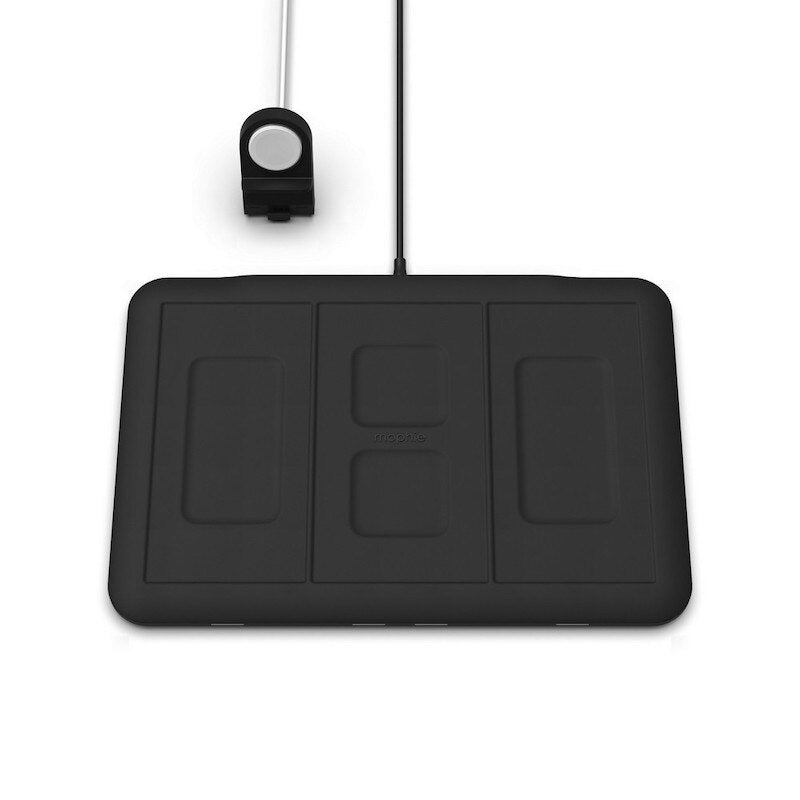 Base de carga inalámbrica Mophie 4 en 1 de 10W - Negro