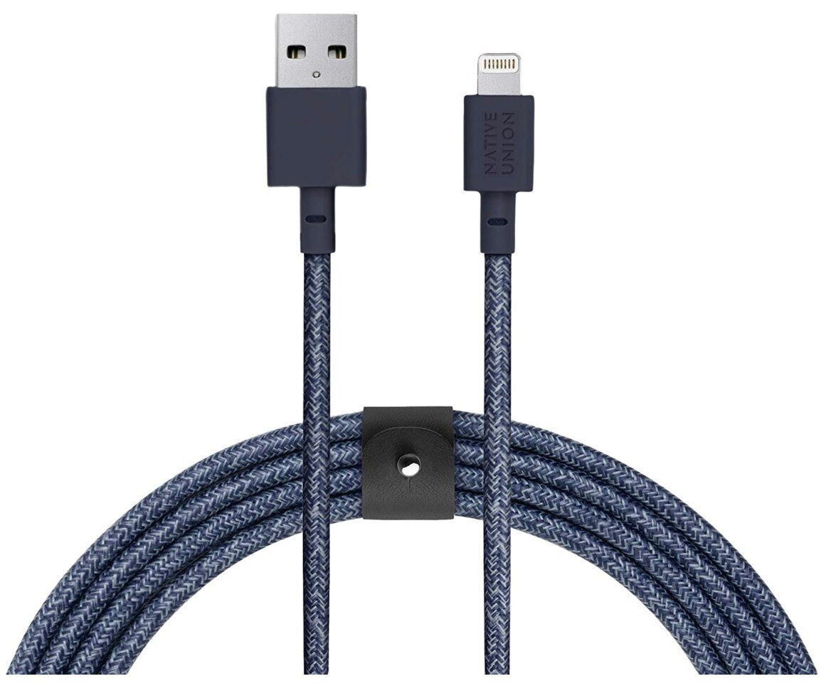 Cable Native Union Braided Lightning Belt Cable, 3 M - Indigo