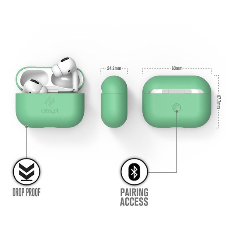 Case CATALYST SLIM Para Airpods Pro -  Verde Menta