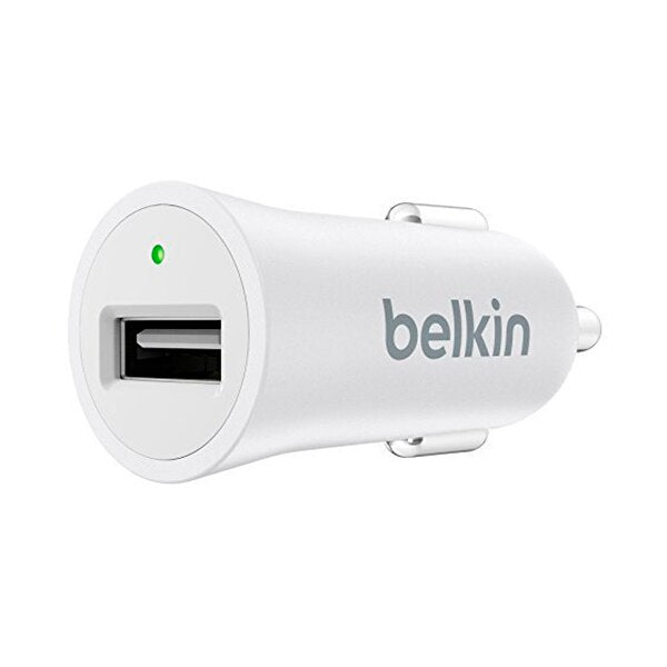 Cargador Belkin para Carro Mixit Metallic 2.4 Amp - Blanco